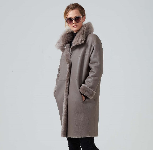 Designer winter coat by Lalage Beaumont