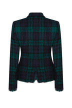 Smart Black Watch Bouclé Winter Jacket - Ingrid