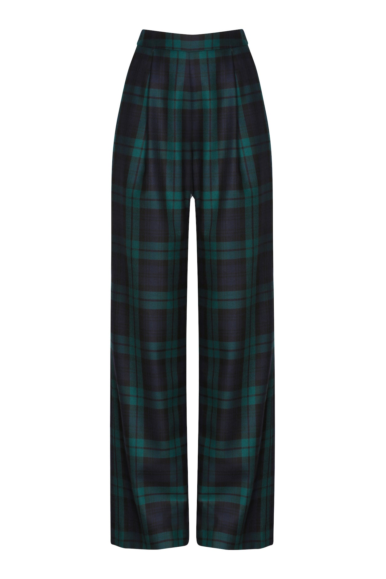 Black watch tartan wool 2024 trousers