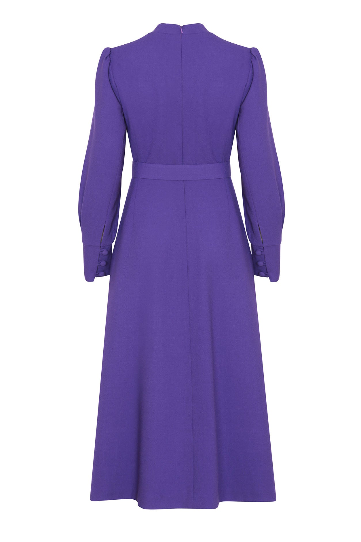 chinese dress ladies Scarlette Long Sleeved Purple Midi Dress
