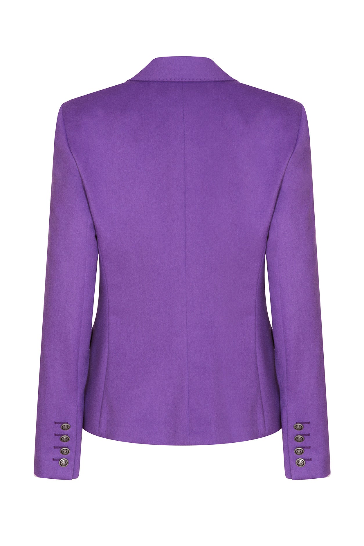 Purple Wool Blazer Jacket Inez Lalage Beaumont