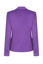 Purple Wool Blazer Jacket - Inez