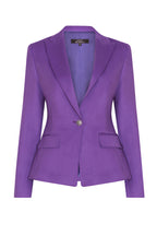 Purple Wool Blazer Jacket - Inez
