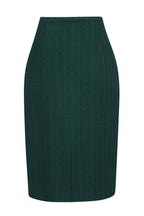 Penelope Skirt in Bottle Green Tweed