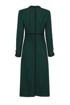 Sienna Coat in Bottle Green Tweed
