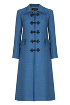 Davina Coat in Rackley Blue Boucle