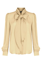 Denisa Blouse in Honey Silk Satin