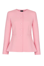 Ginette Jacket in Ballet Pink Double Wool Crepe