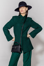Zoe Jacket in Bottle Green Tweed