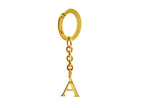 Initial Charm with Logo Oval Clip
