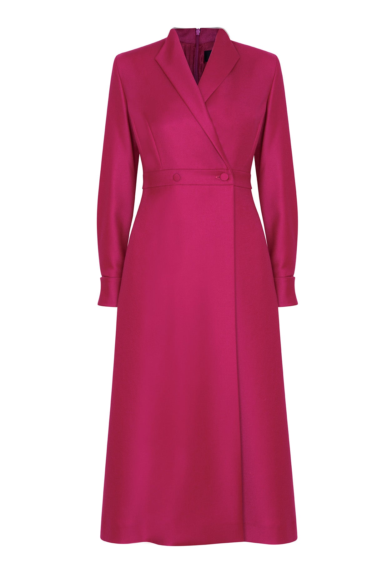 wool coat dress Kinghua Women's Double Breasted Coats Winter Long Wool Pea Overcoat (XS, Black) : Clothing, Shoes & Jewelry front neckline decorated with exquisite jewels Double Breasted, Long Sleeved Coat