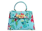 Fonteyn Midi Snakeskin - Turquoise Cloisonné Print