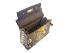 Maya Midi Pythonskin Handbag - Natural
