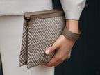 Paquita Bag in Logo Jacquard Print - Beige/Taupe