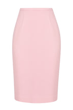 Penelope Skirt in Ballet Pink Double Wool Crepe