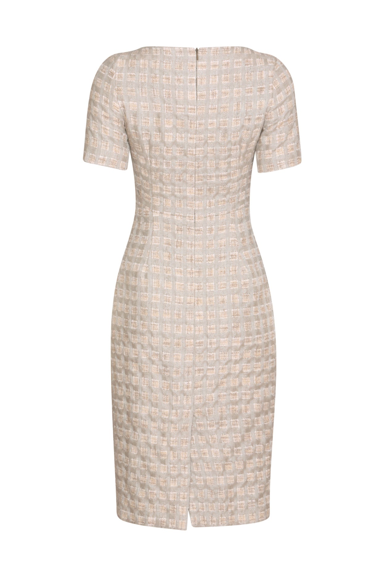 Taupe/Ivory Summer Tweed Dress