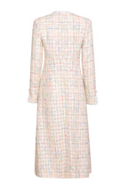 Sienna Coat in Cream/Multi Tweed