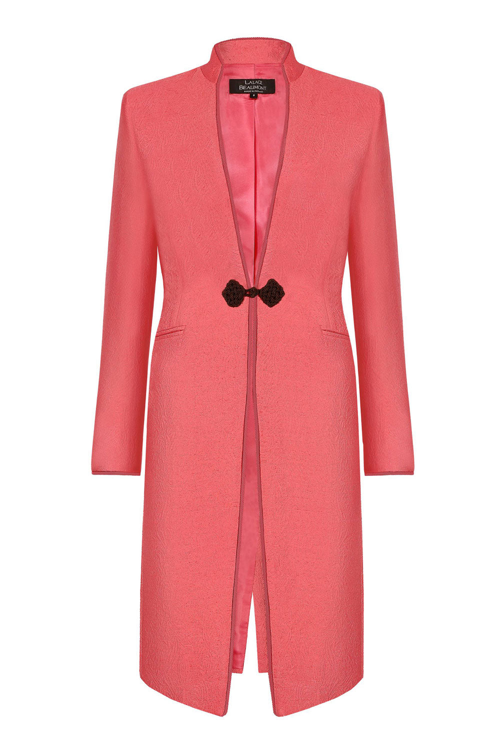 Vicky Coral Dress Coat | Lalage Beaumont