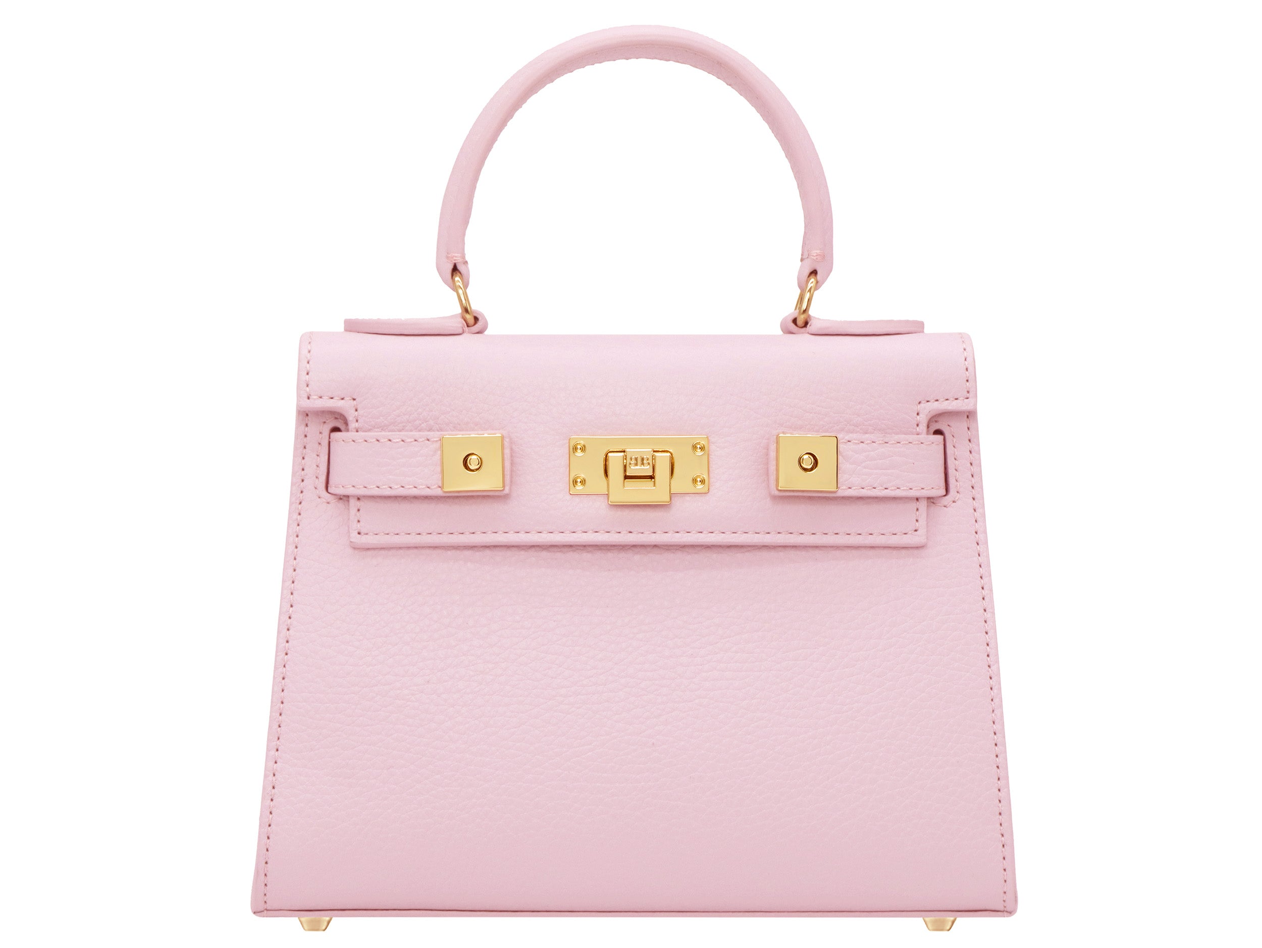 Maya Midi Caribou Soft Grainy Print Calf Leather Handbag - Camelia