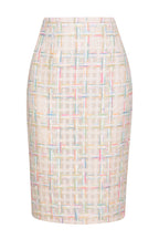 Penelope Skirt in Cream/Multi Tweed