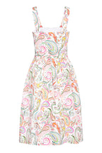 Multi Colour Cotton Paisley Print Short Sun Dress - Dotty