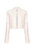 Tweed Short Jacket in Pastel Colours - Hermione