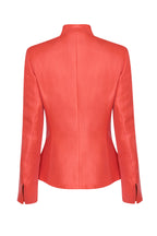 Sateen Jacket in Plain Red - Diana