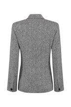 Black and White Herringbone Jacket - Imogen