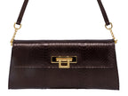 Fonteyn Clutch Snakeskin - Metallic Brown