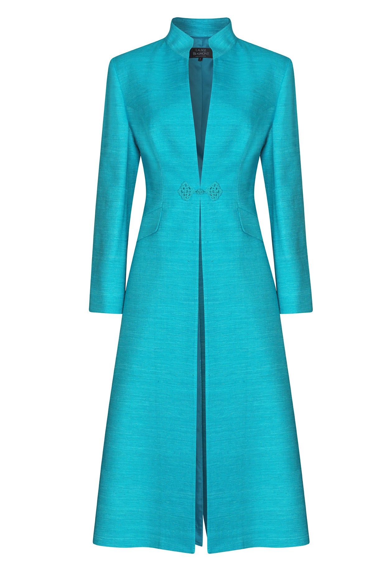 long silk coat dress Black Silk Tuxedo Coat Dress