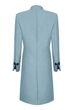 Ash Dress Coat in Summer Brocade with Cord Trim and Frogging - Vicky