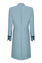 Ash Dress Coat in Summer Brocade with Cord Trim and Frogging - Vicky