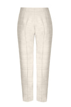 Narrow Leg Trousers in Champagne Raw Silk - Phoebe