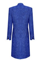 Royal Dress Coat in Winter Brocade with Cord Trim and Frogging - Vicky