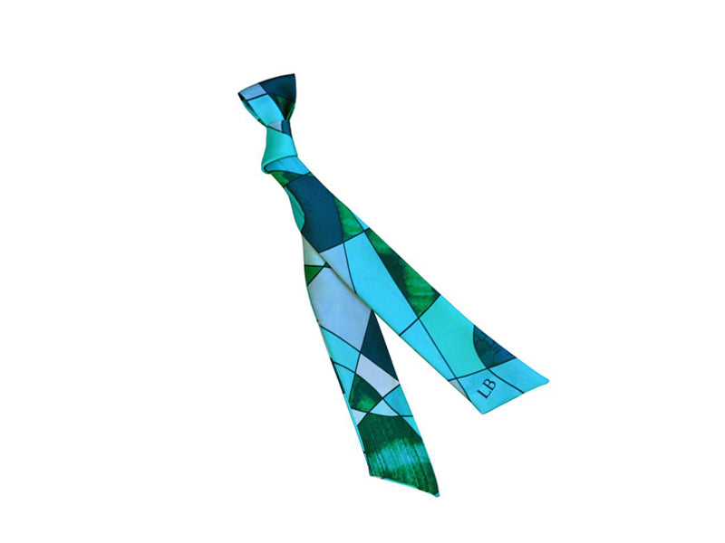 Banderole - Silk Ribbon Scarf - Sagrada Jade