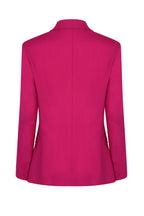 Imogen Jacket in Magenta Wool Faille