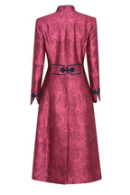 Vanessa Coat in Berry Brocade