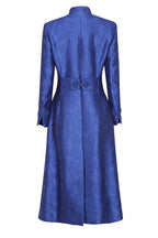 Vanessa Coat in Sapphire Brocade