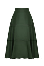Amy Skirt in Olive Green Flannel