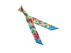 Banderole - Silk Ribbon Scarf - Yellow Cloisonné Print