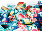 Banderole - Silk Ribbon Scarf - Yellow Cloisonné Print