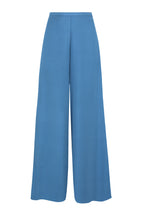 Camille Trousers in Rackley Blue Double Georgette