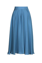 Christabel Skirt in Rackley Blue Silk Double Georgette