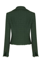 Davi Jacket in Olive Green Boucle