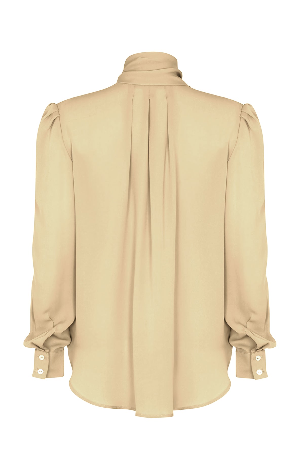 Denisa Blouse in Honey Silk Satin