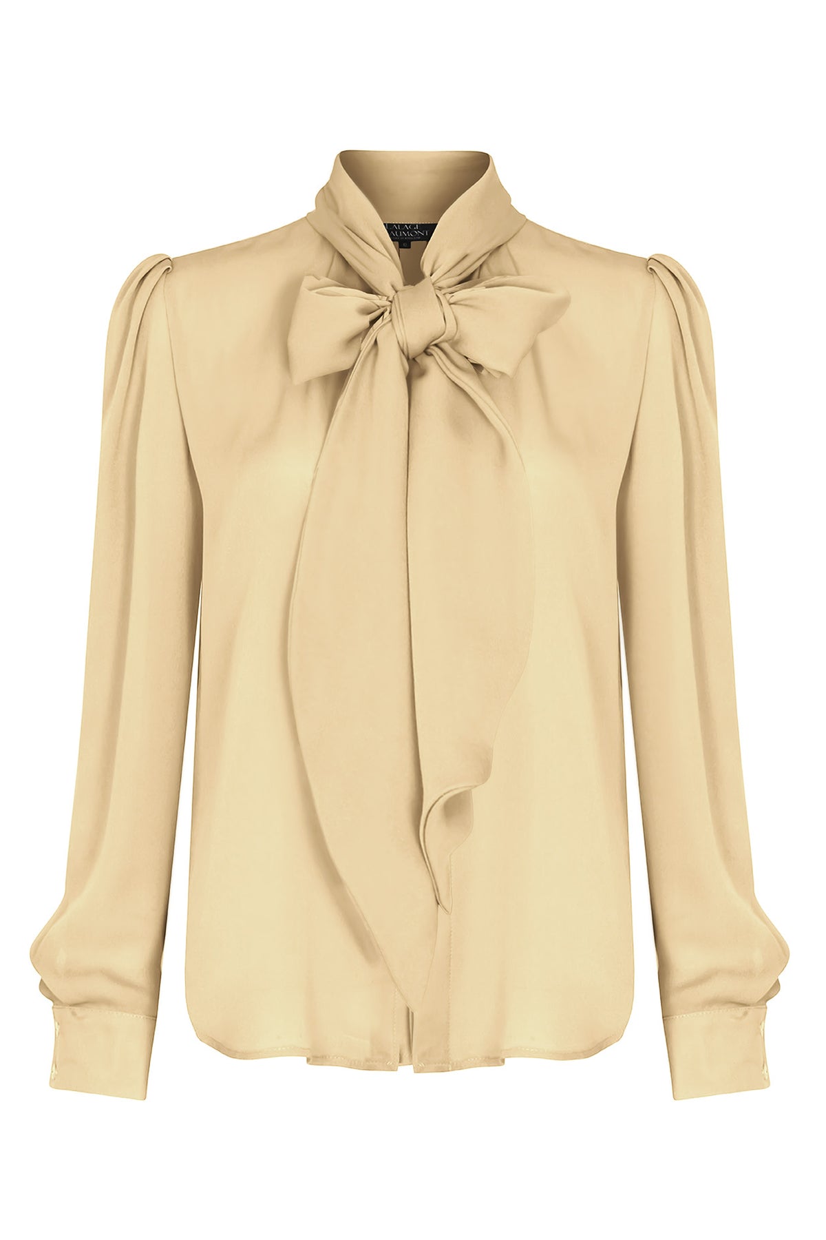 Denisa Blouse in Honey Silk Satin