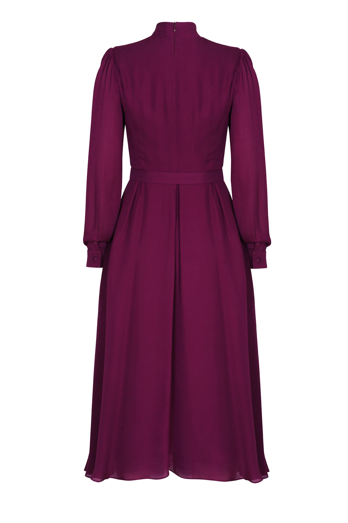 Gaie Dress in Orchid Silk Double Georgette