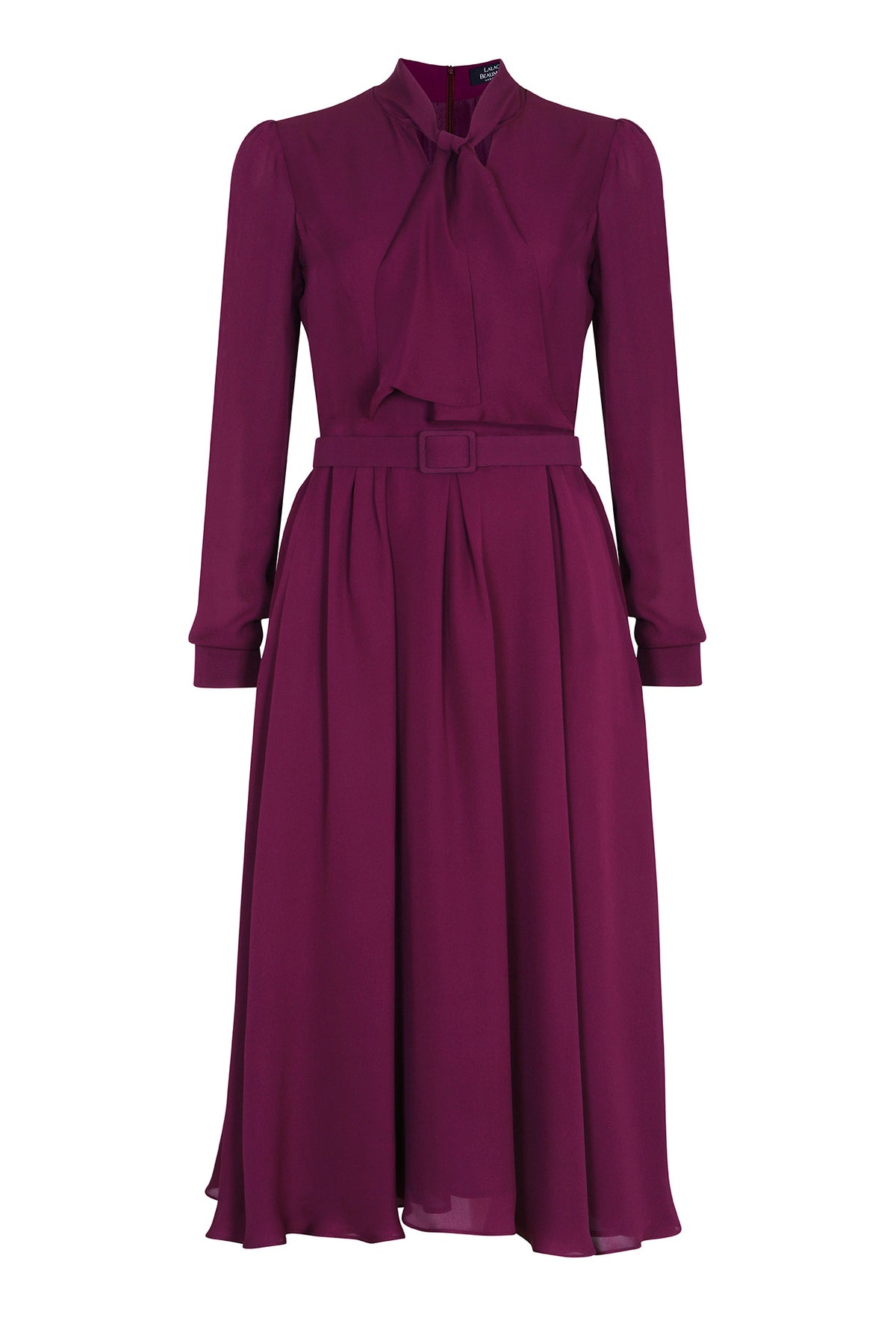 Gaie Dress in Orchid Silk Double Georgette