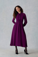 Gaie Dress in Orchid Silk Double Georgette