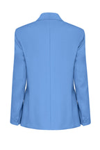 Imogen Jacket in China Blue Wool Faille